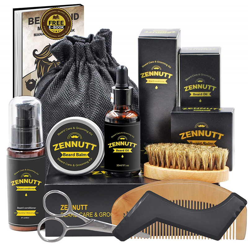 upgraded beard care kit for men beard growth grooming & trimming